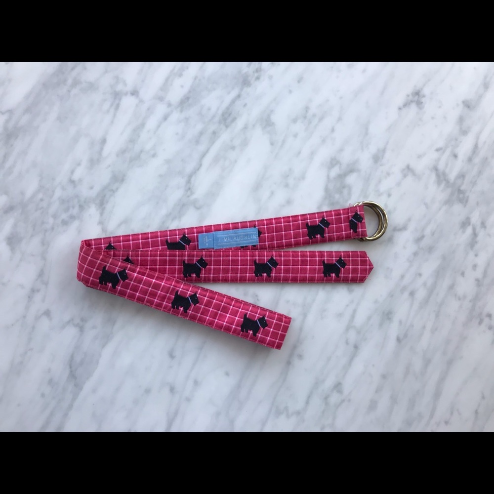 J. McLaughlin Scottie Dog Fabric belt